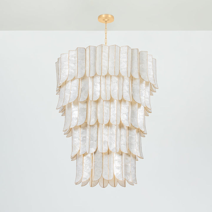 Cartagena Chandelier - Vintage Gold Leaf 27 Lights