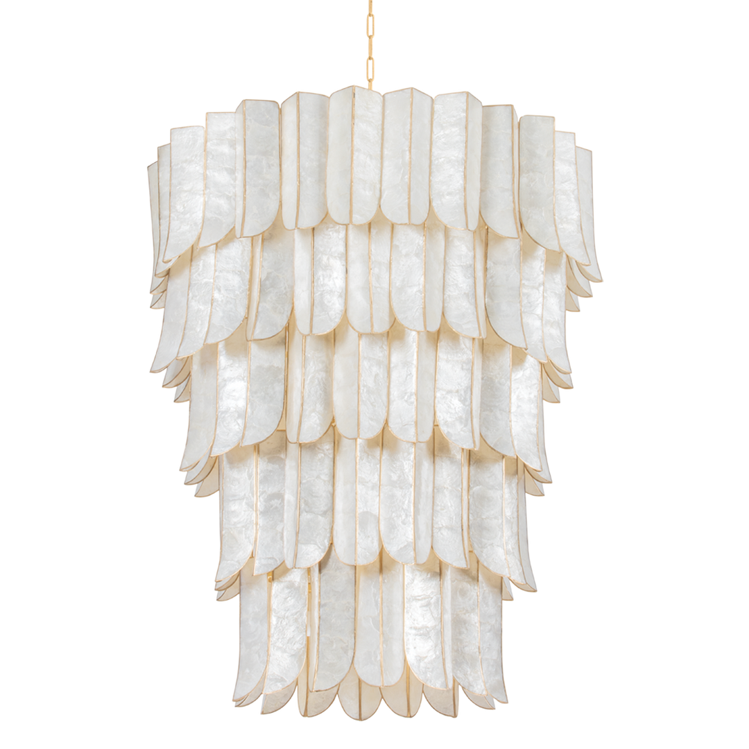 Cartagena Chandelier - Vintage Gold Leaf 27 Lights