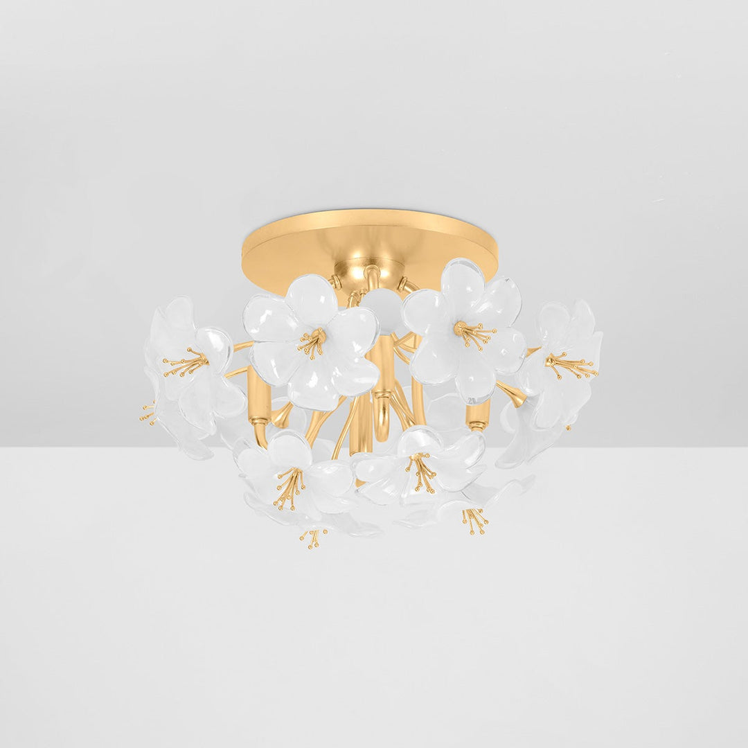 Hygea Flush Mount - Gold Leaf 4 Lights