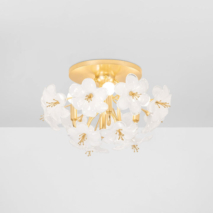 Hygea Flush Mount - Gold Leaf 4 Lights