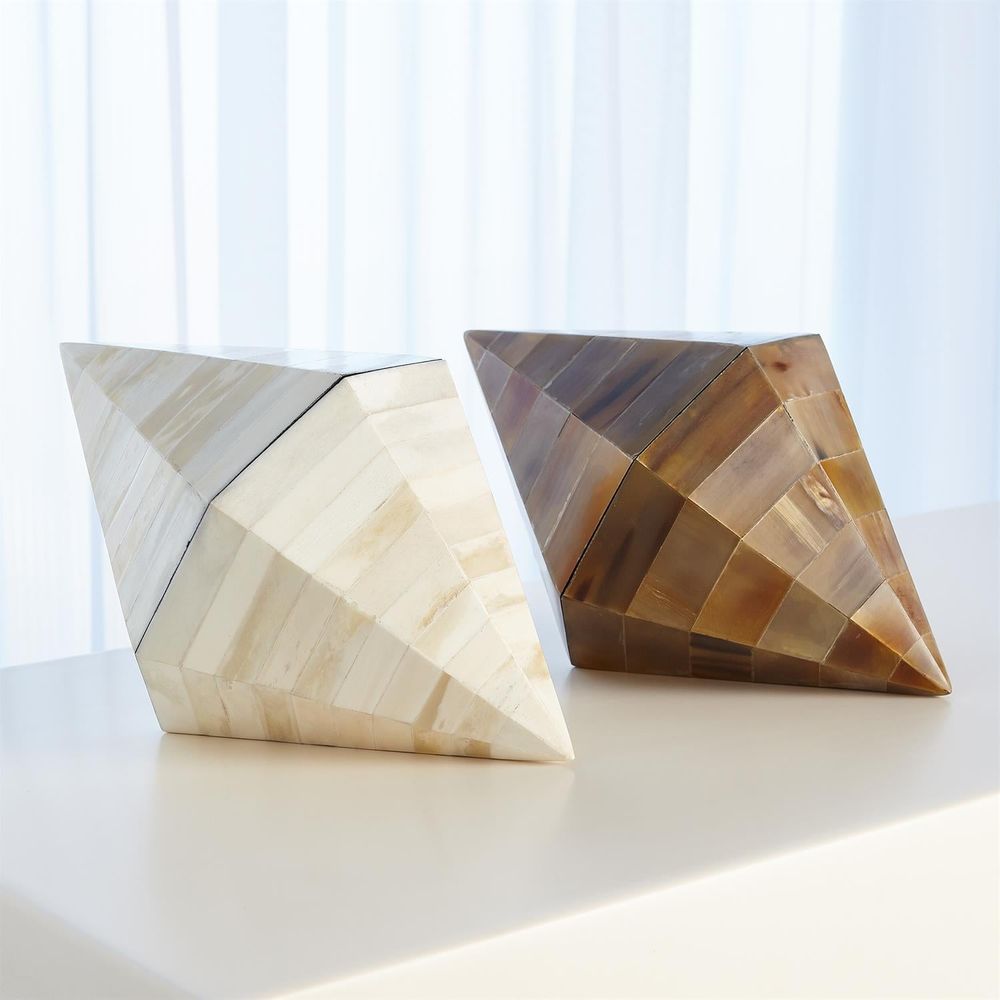 Triangle Cone Box-Brown Horn