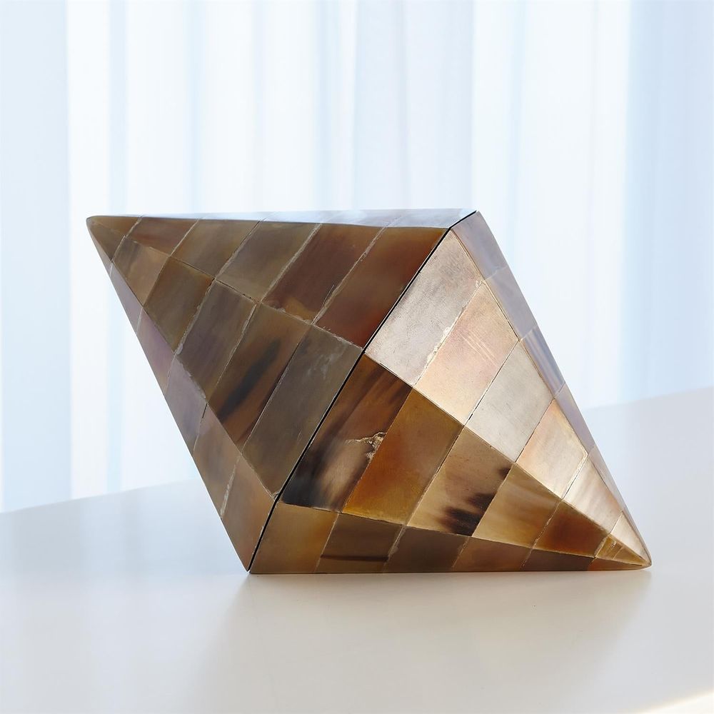 Triangle Cone Box-Brown Horn