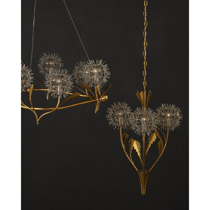 Dandelion Silver & Gold Chandelier