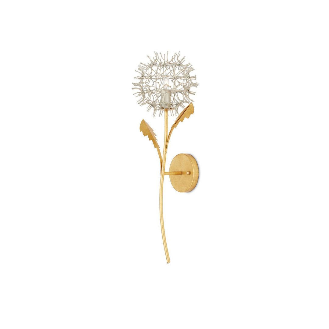 Dandelion Silver & Gold Wall Sconce