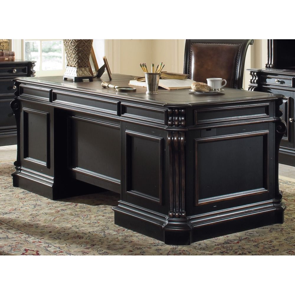 Desks Telluride 76'' Executive Desk w/Wood Panels