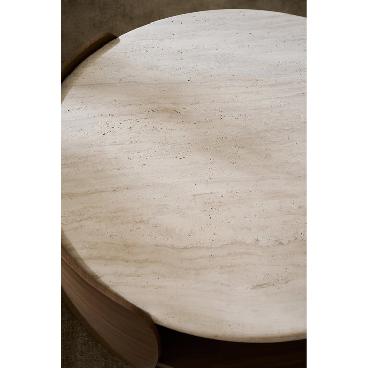 Fleur Open Cocktail Table W/Wood Shelf - image 6
