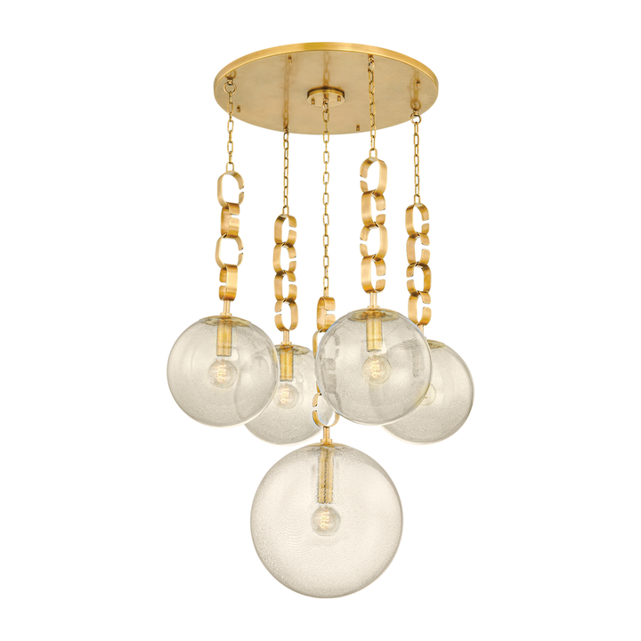 Chandeliers Nessa Chandelier - Vintage Brass 5 Lights
