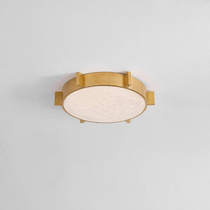 Ansonia Flush Mount - Vintage Brass