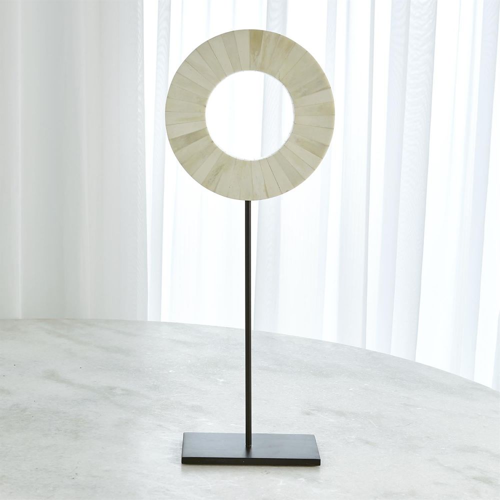 Decor One Layer Bone Mounted Ring-White-Lg