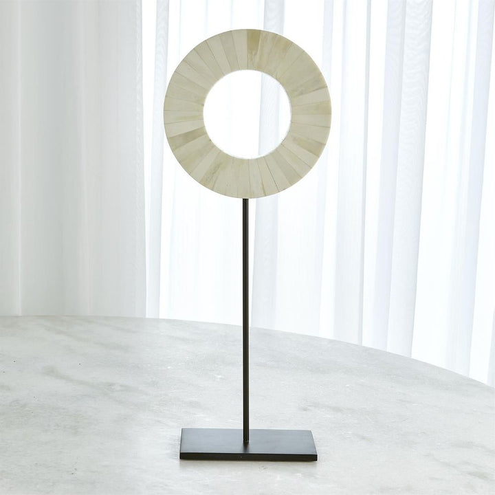 Decor One Layer Bone Mounted Ring-White-Lg