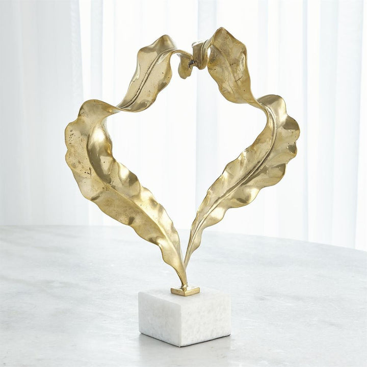 Leaf Sculpture-Brass-Lg