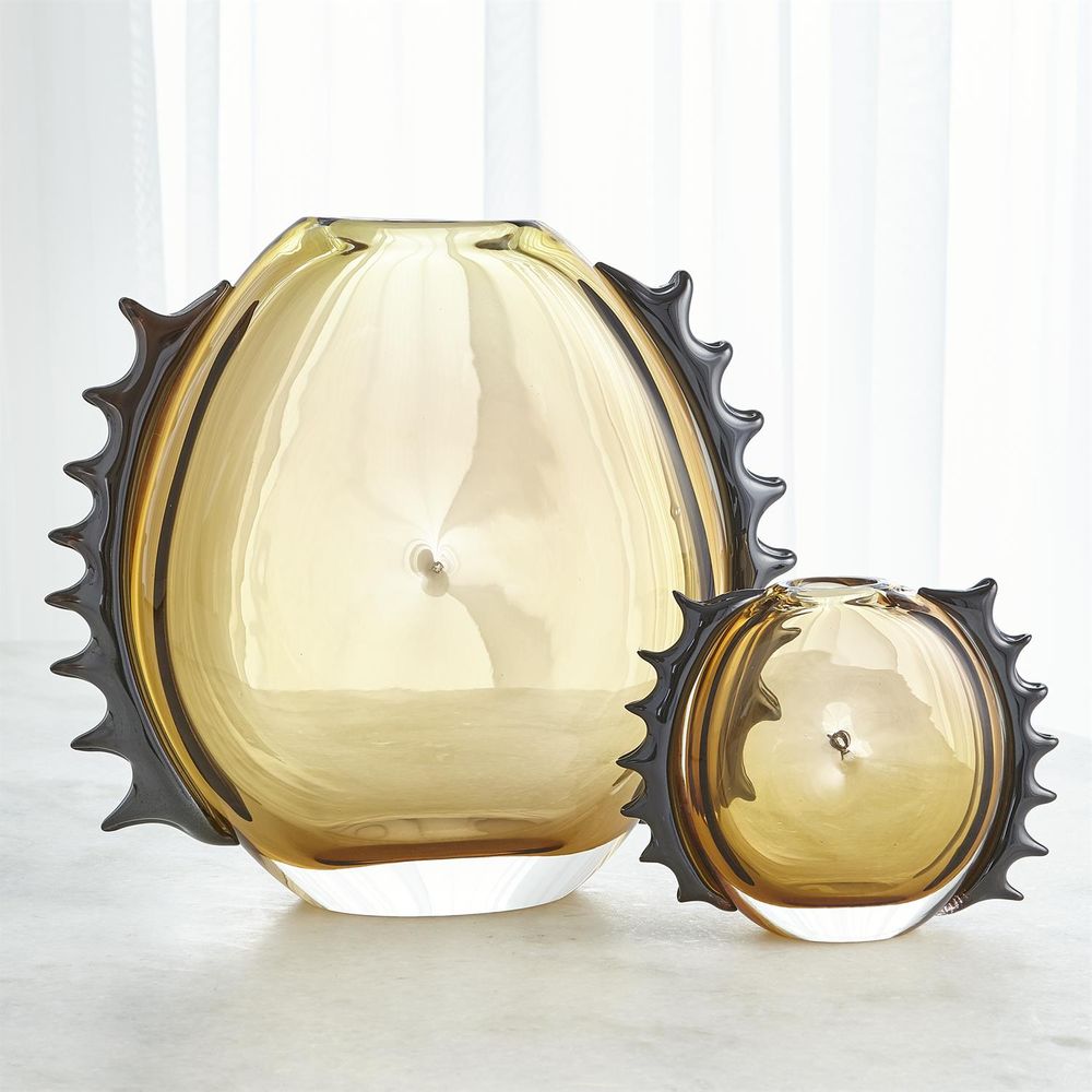 Vases Flamer Vase-Amber/Black-Lg