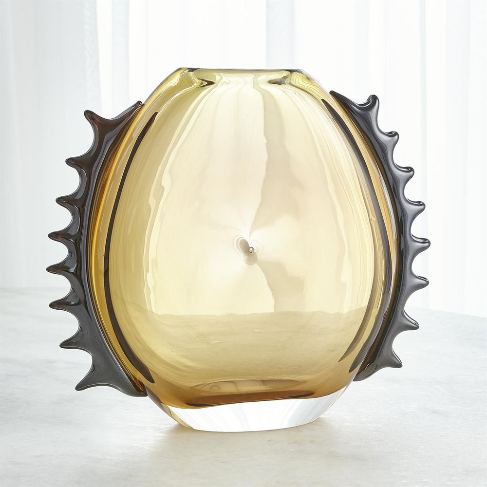 Vases Flamer Vase-Amber/Black-Lg