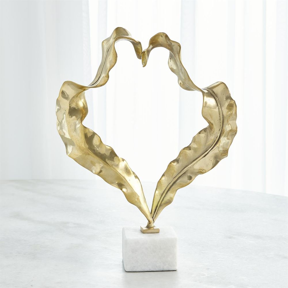 Leaf Sculpture-Brass-Lg