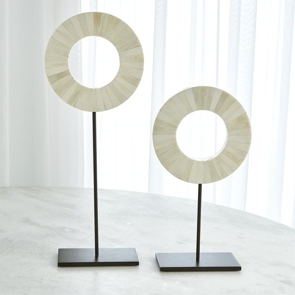Decor One Layer Bone Mounted Ring-White-Lg