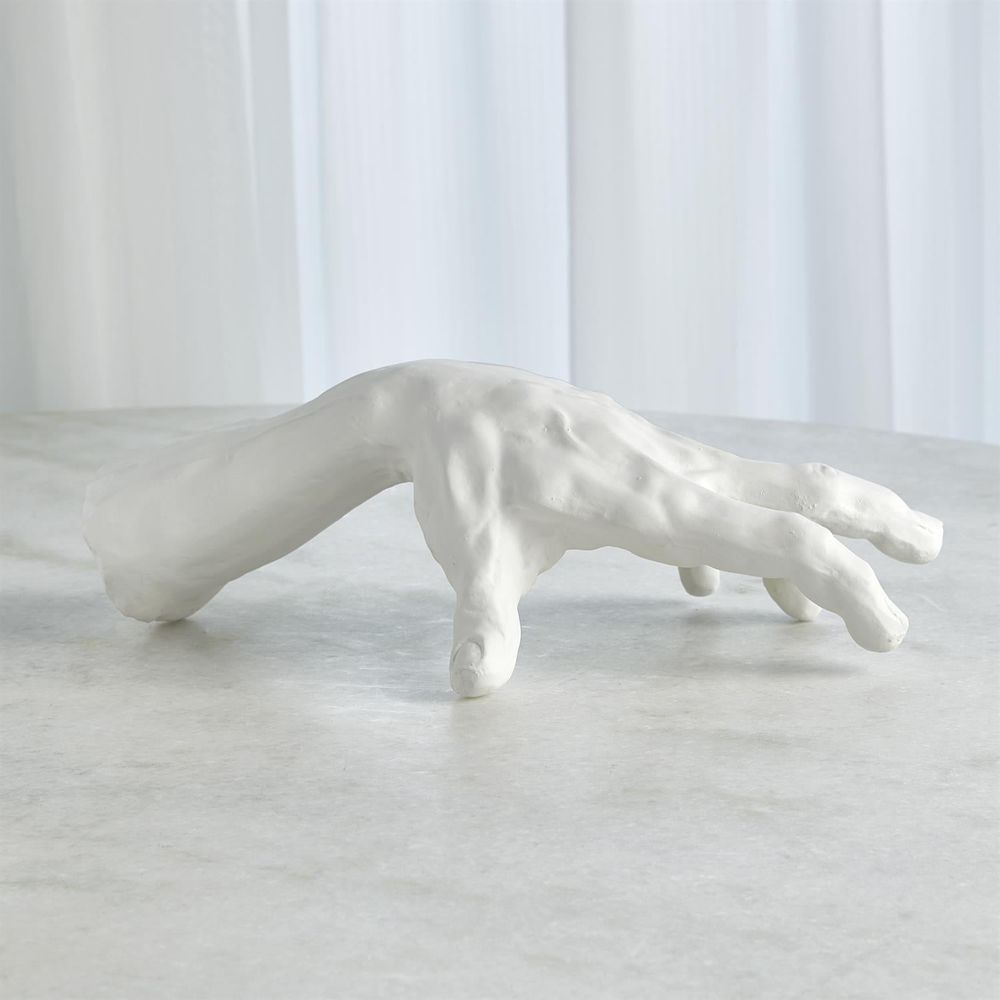 Decorative Objects Hand Sculpture-Matte White