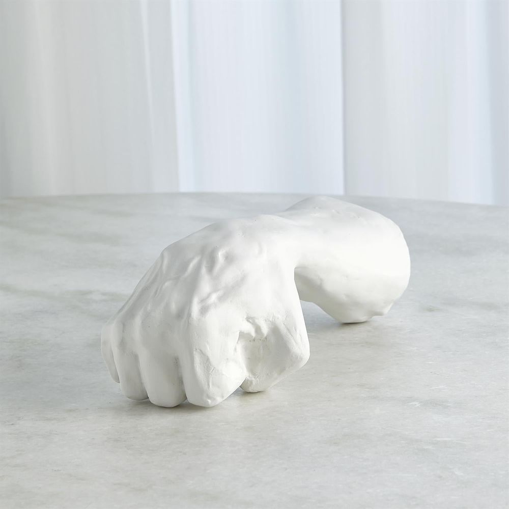 Hand Closed-Matte White