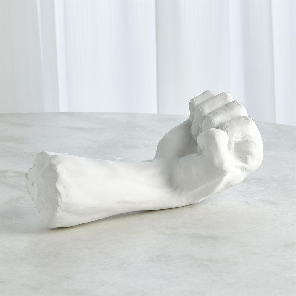Hand Closed-Matte White