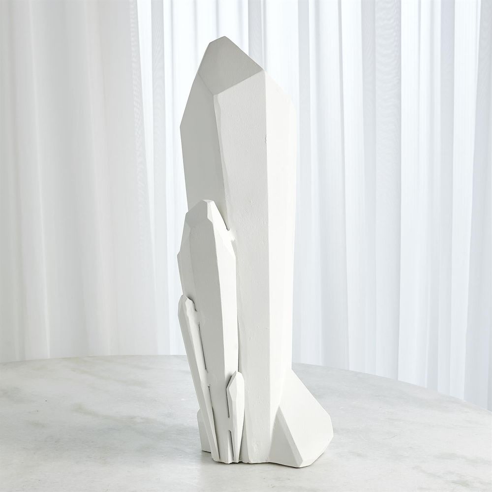 Decorative Objects Stone Sculpture-Matte White-Lg