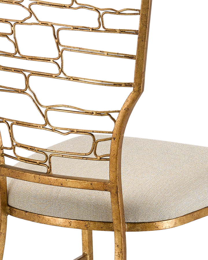Vinton Gold Chair, Appeal Sand