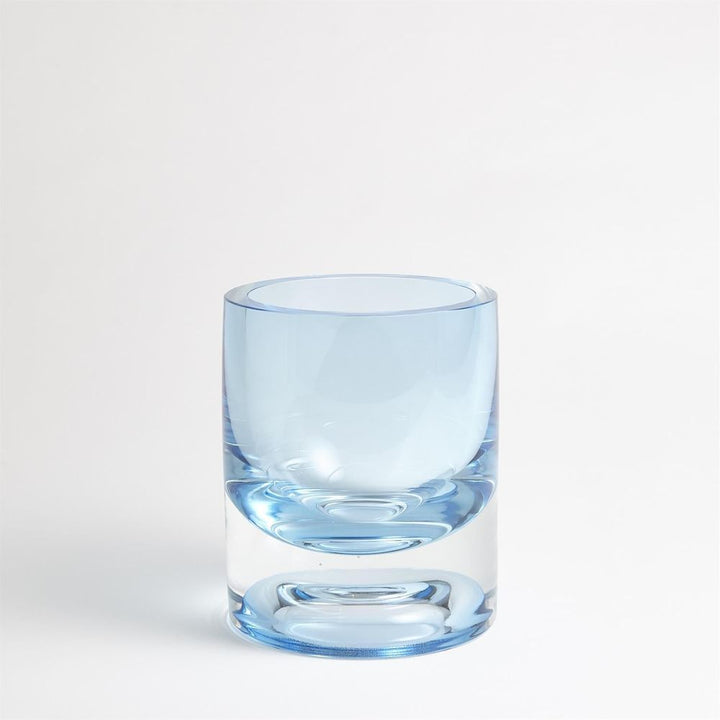 Vases Thick Cylinder Vase-Powder Blue/Light Blue-Sm