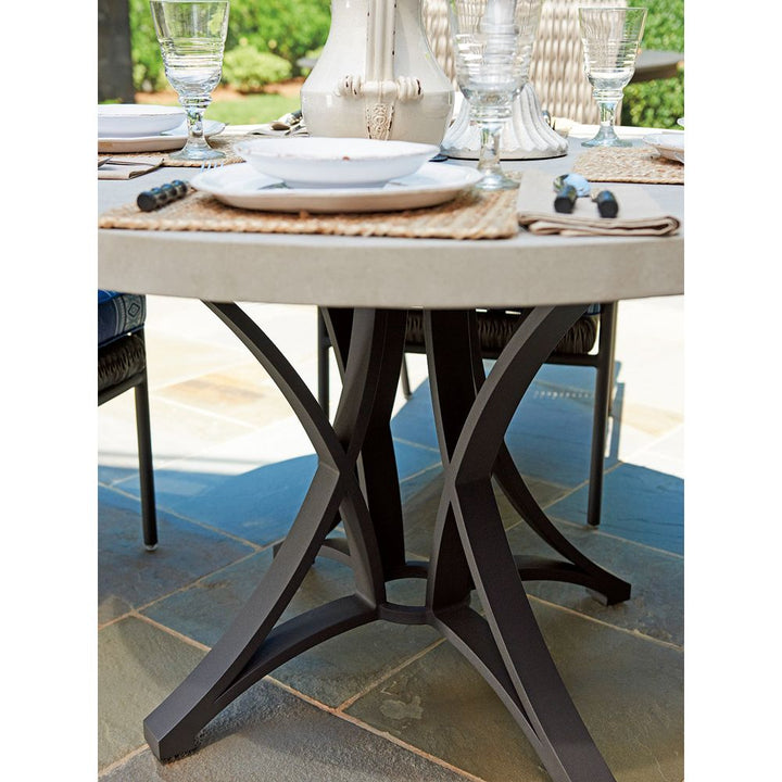 Outdoor Dining Tables Dining Table W/Weatherstone Top - Driftwood
