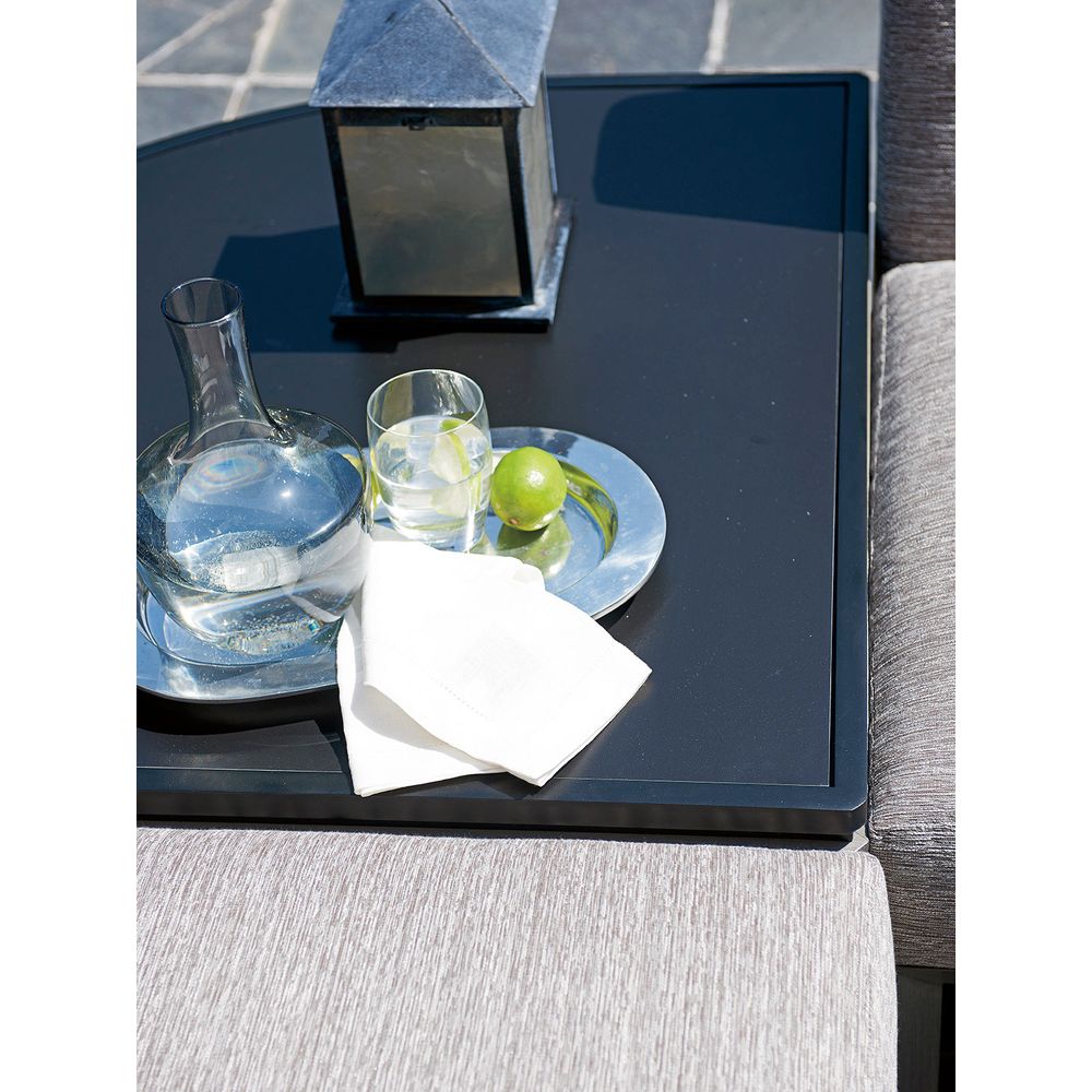 Outdoor Side Tables Sectional Corner Table - 0101 Gray