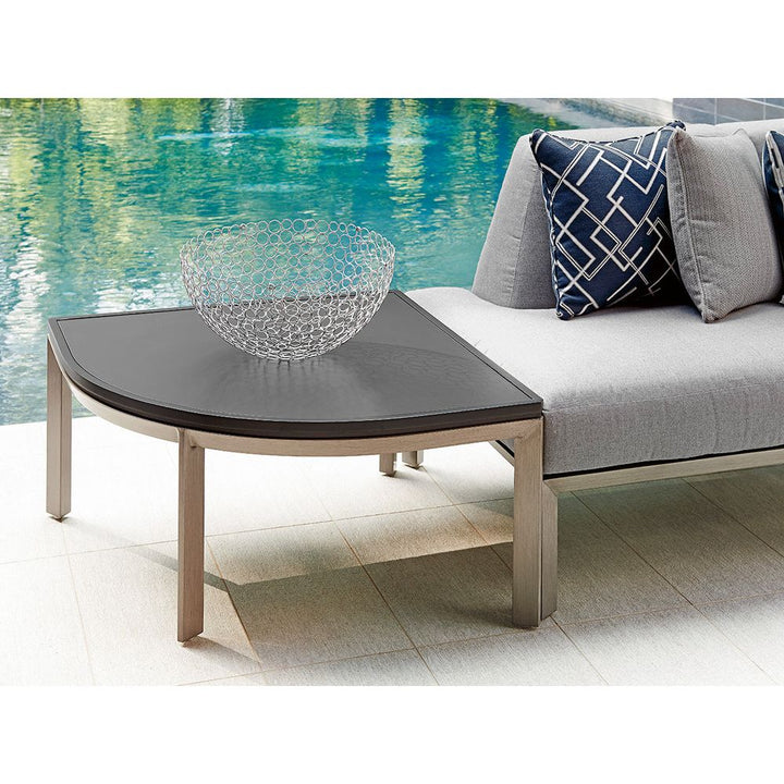 Outdoor Side Tables Sectional Corner Table - 0101 Gray