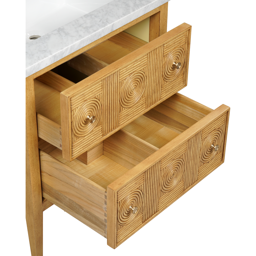 Santos 28" Sea Sand Vanity with Rectangular Undermount Sink