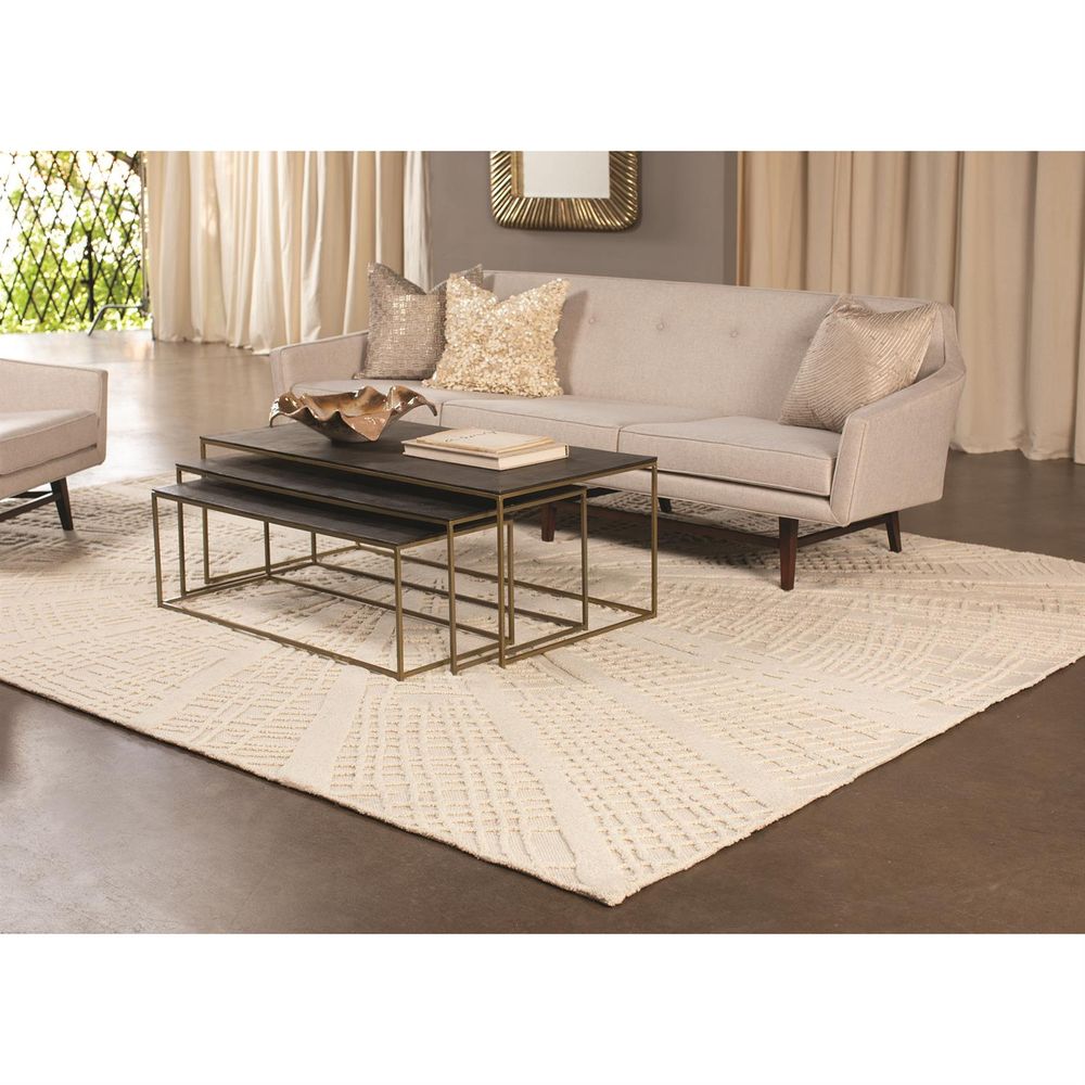 Rugs Vortex Rug-Ivory/Ivory-8 x 10
