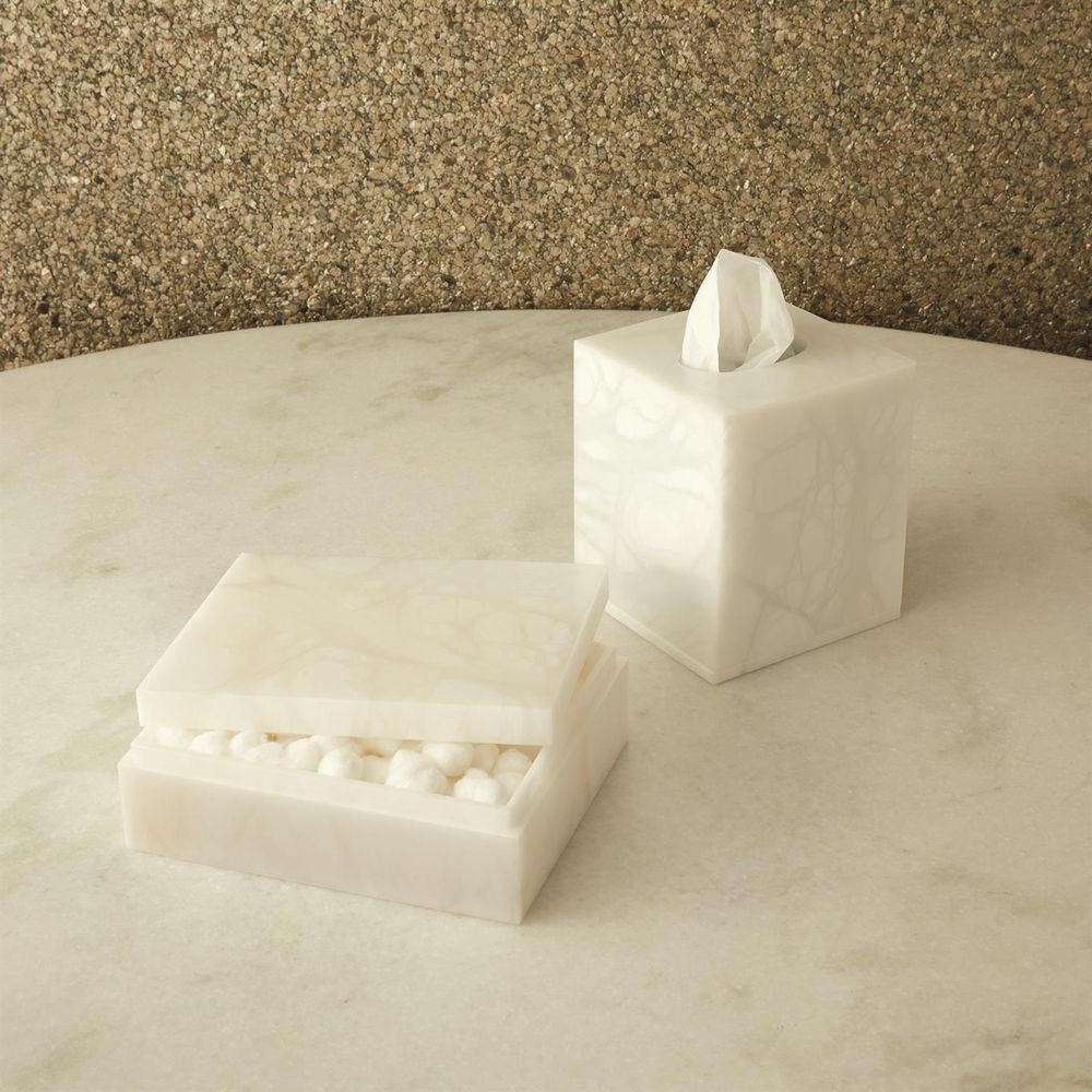 Boxes Alabaster Amenities Box