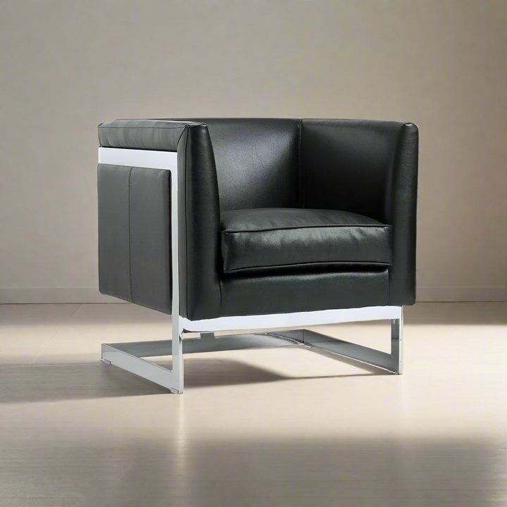 Soho Armchair - Black Leather