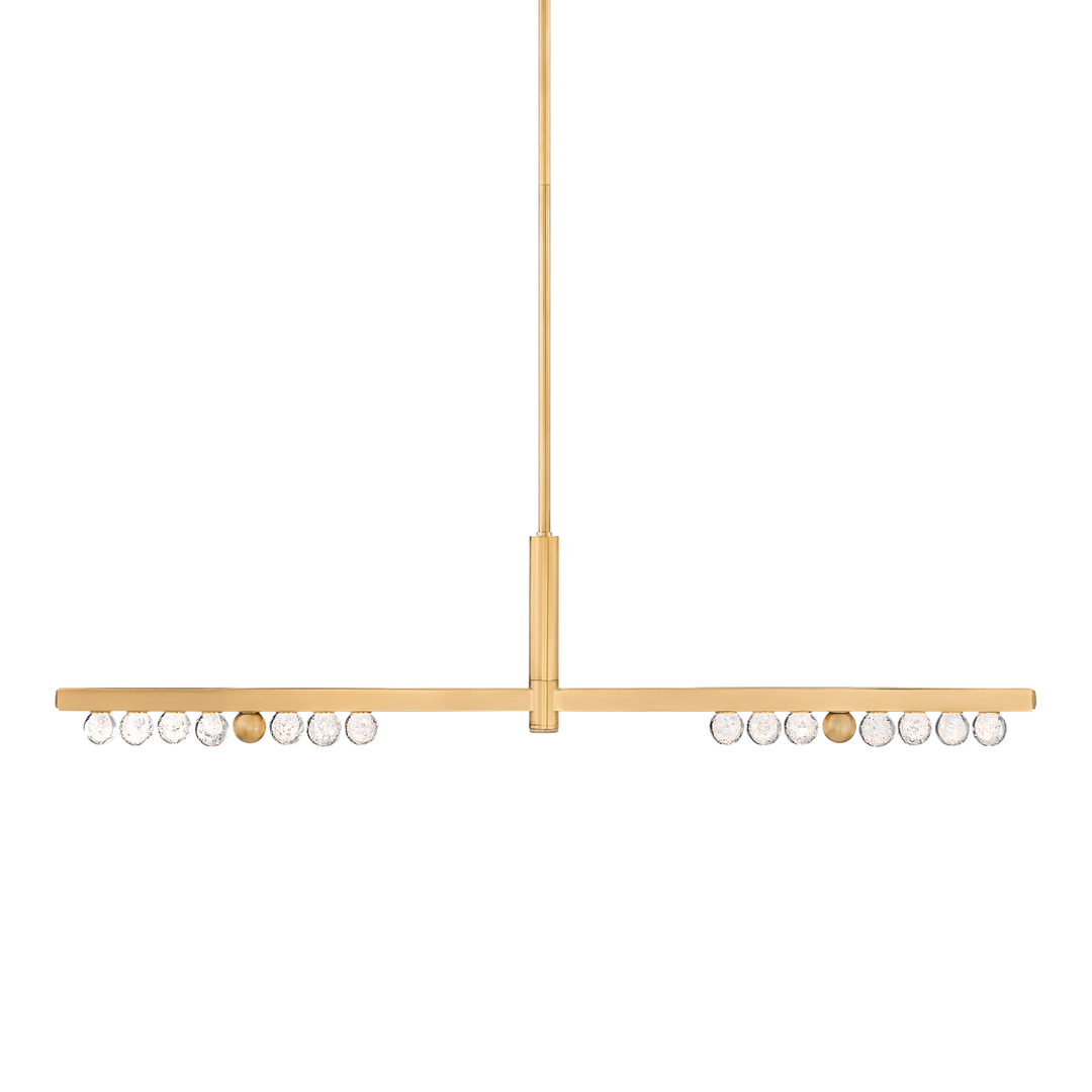 Annecy Linear - Vintage Brass 2 Lights