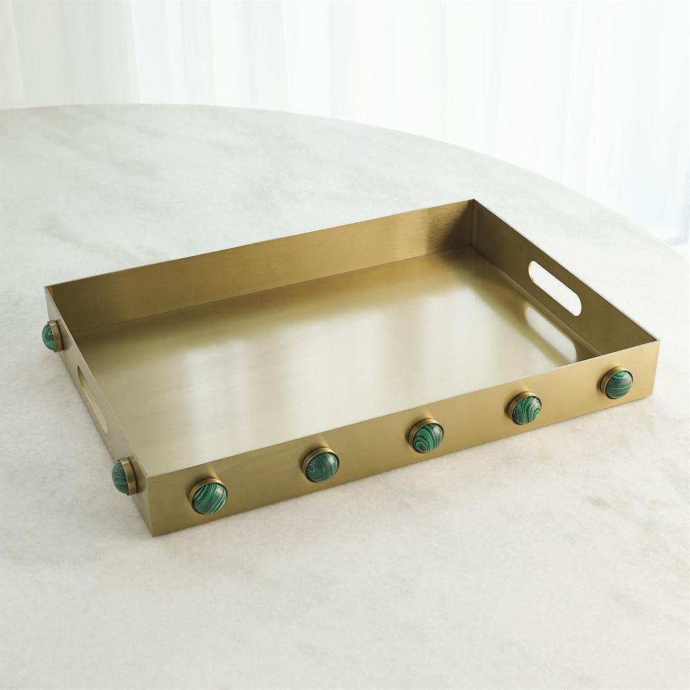 Serveware: Trays Pandora Malachite Tray
