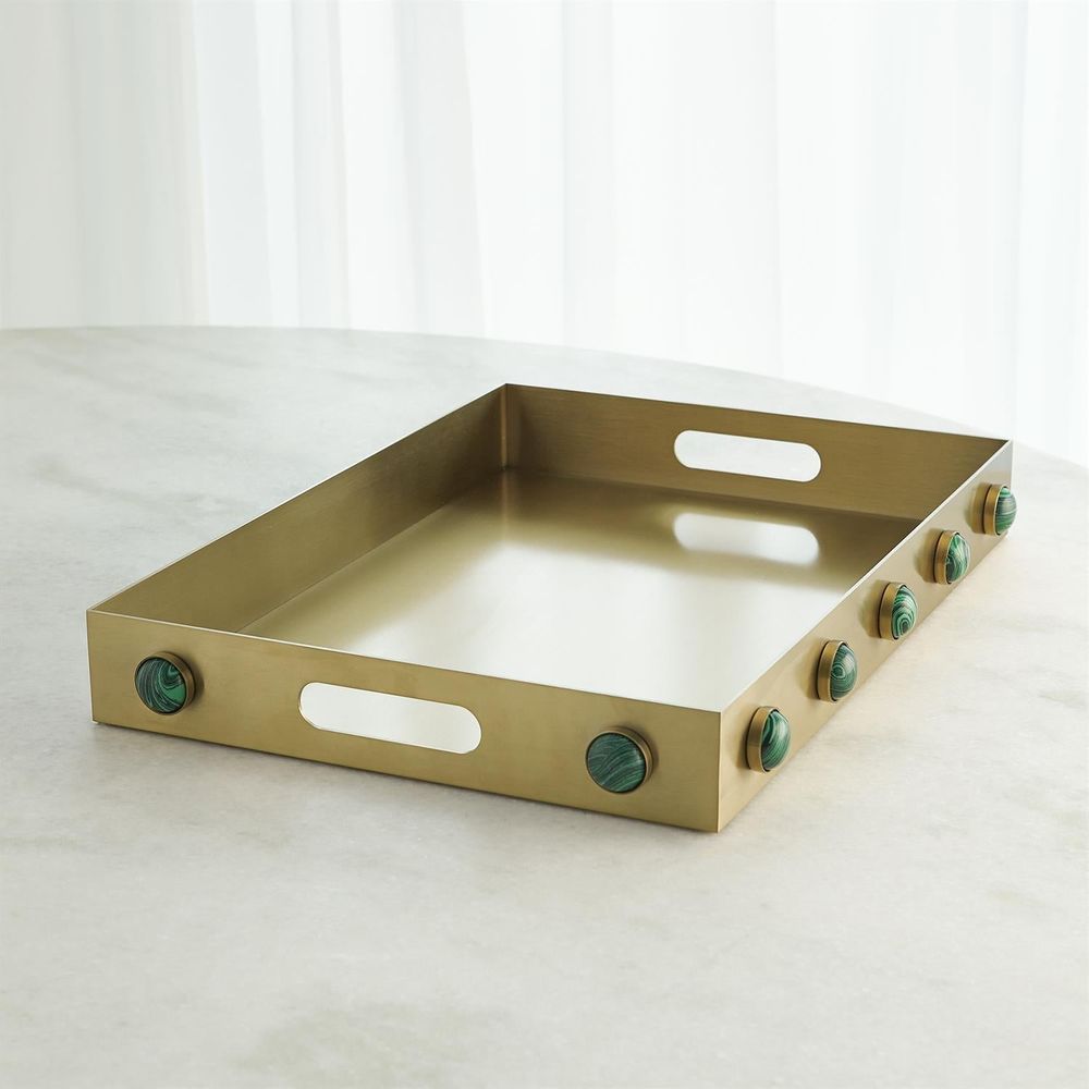 Serveware: Trays Pandora Malachite Tray