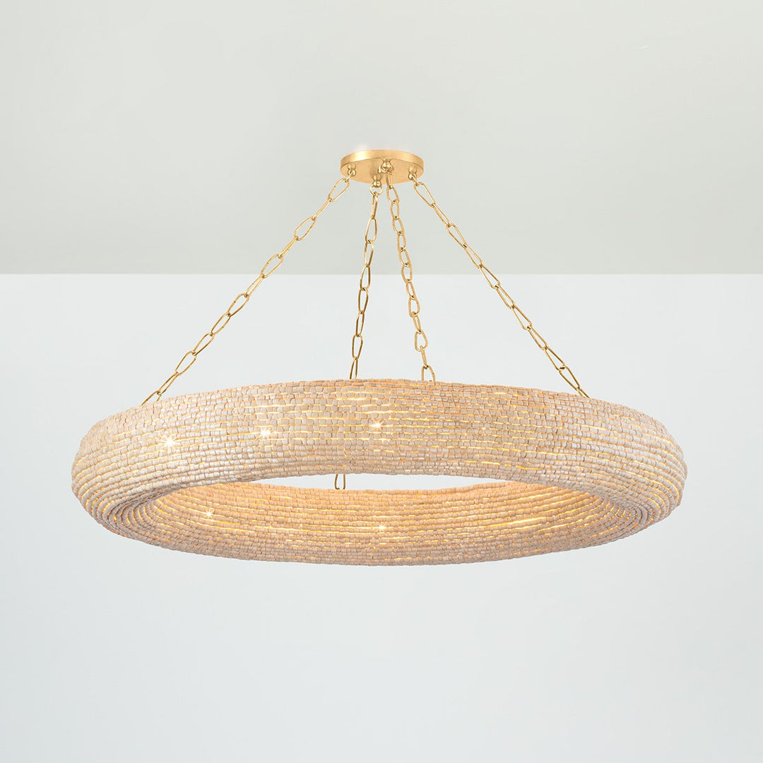 Lure Chandelier - Vintage Gold Leaf 16 Lights