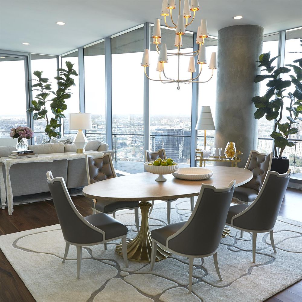 Dining Chairs Logan Dining Chair-Antique White-Chesterfield Grey Leather