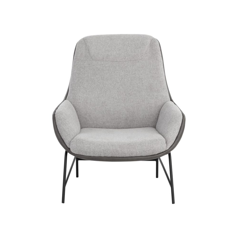 Lounge Chairs Lucier Lounge Chair - Belfast Heather Grey / Bravo Ash