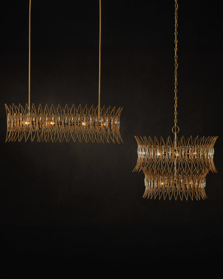 Chandeliers Marquise Medium Gold Chandelier