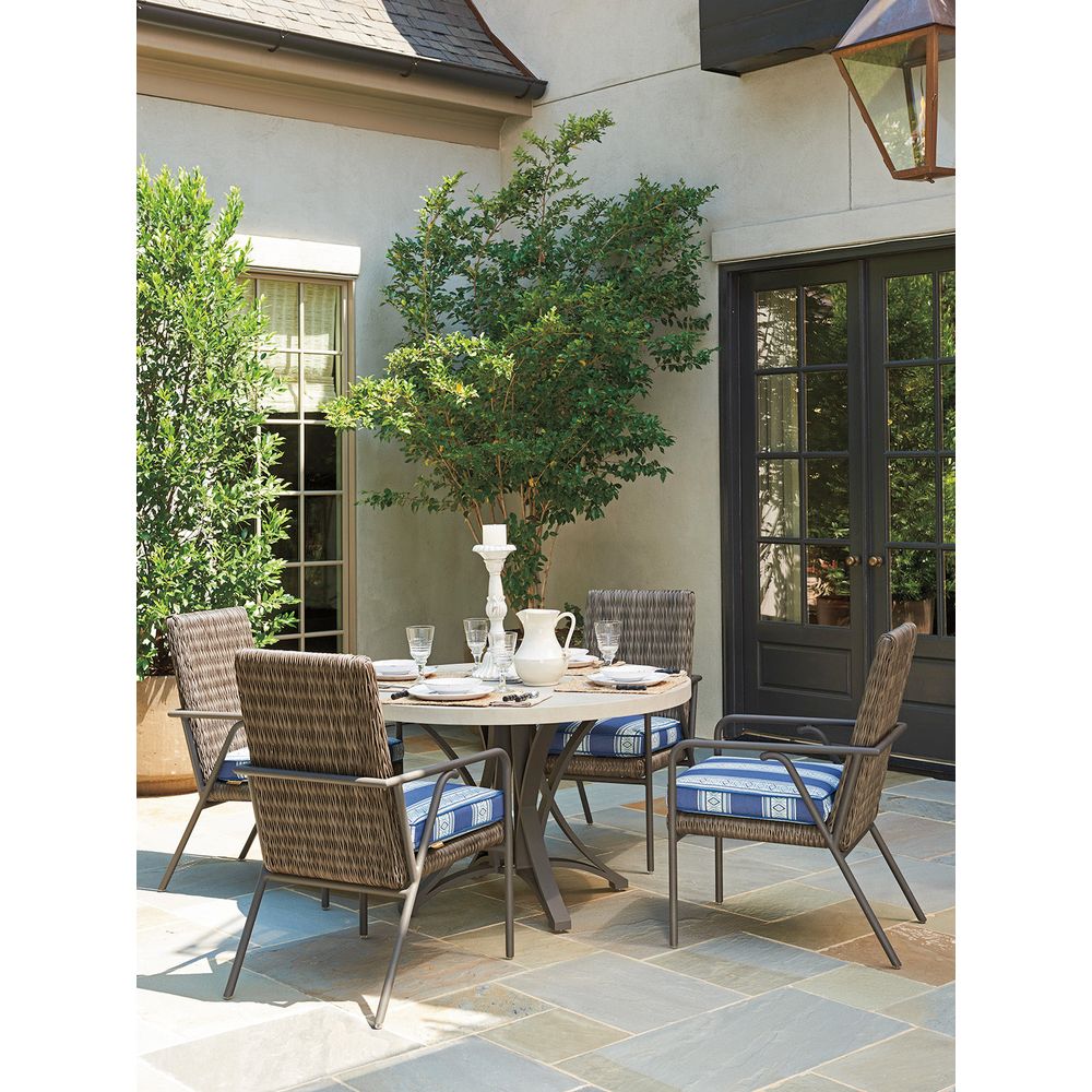 Outdoor Dining Tables Dining Table W/Weatherstone Top - Driftwood