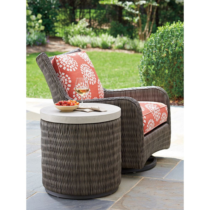 Outdoor Side Tables Round End Table - 0102 Driftwood