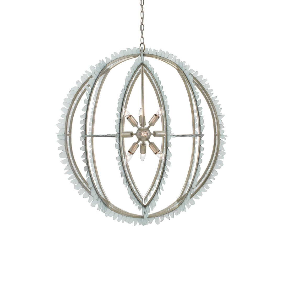 Saltwater Silver Orb Chandelier