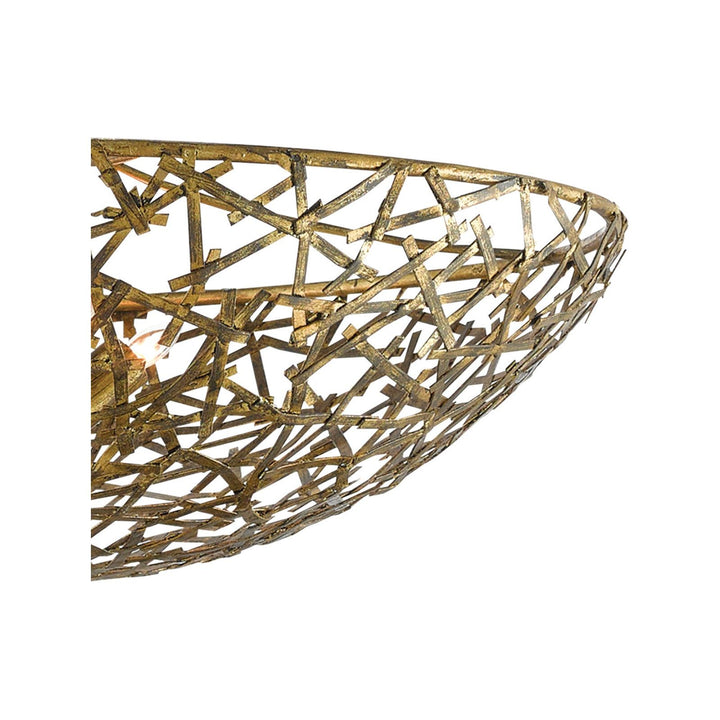 Confetti Bowl Gold Chandelier