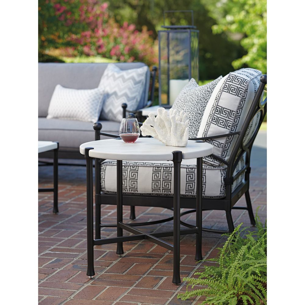Outdoor Side Tables Round End Table - 0103 Graphite