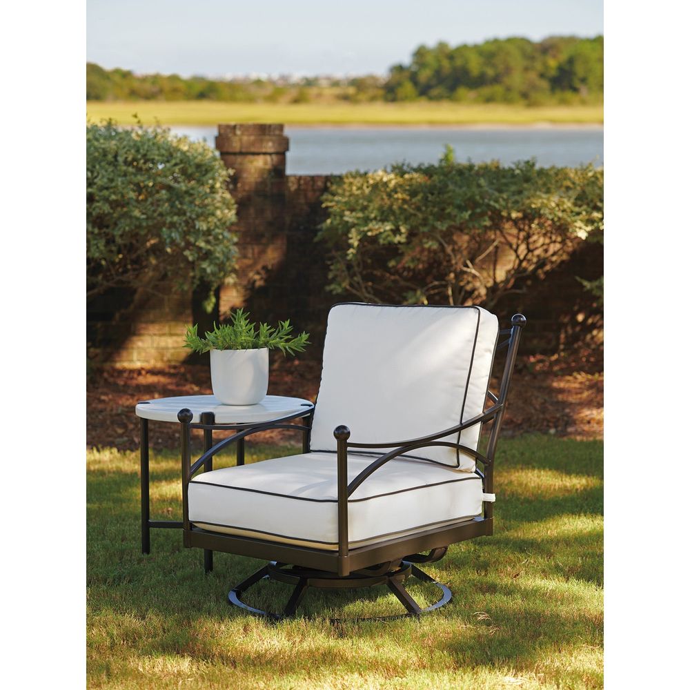 Round End Table - 0103 Graphite