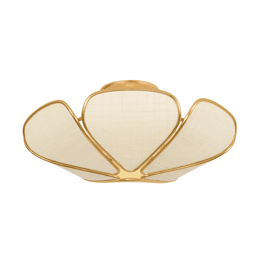 Bayville Semi Flush - Vintage Gold Leaf