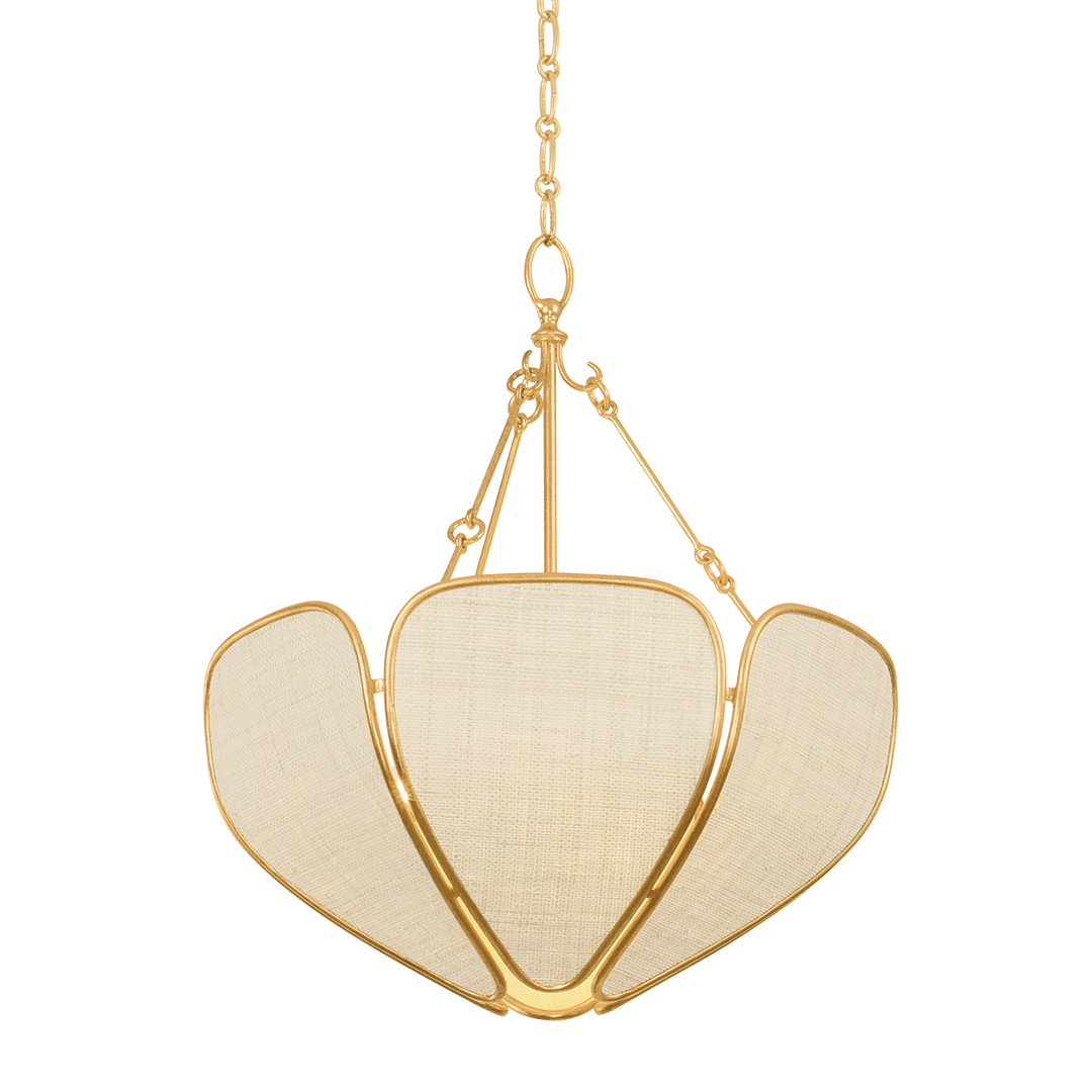 Bayville Pendant - Vintage Gold Leaf