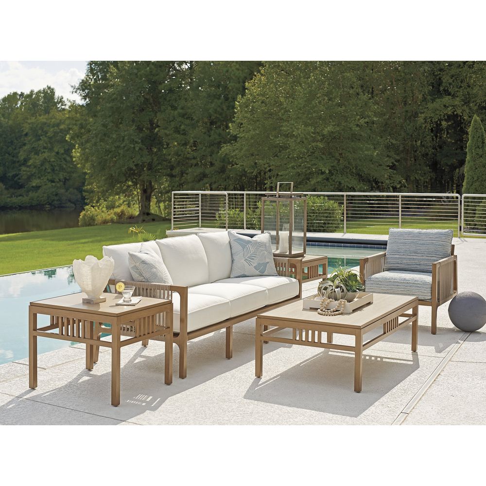 Outdoor Side Tables Rectangular End Table - Medium Brown