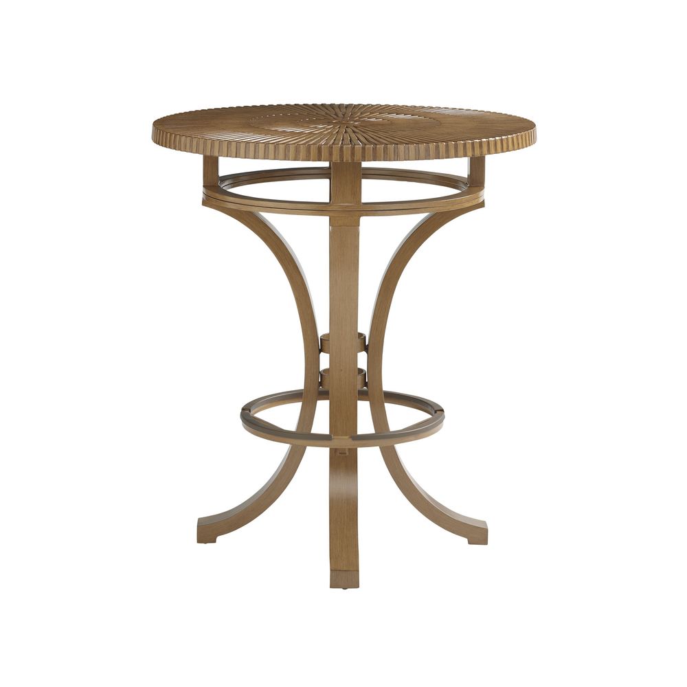 Outdoor Side Tables High/Low Bistro Table - 3925 Medium Brown