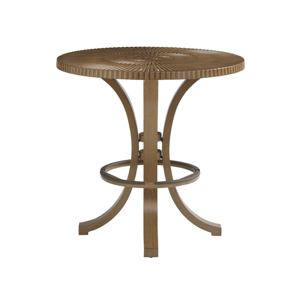 Outdoor Side Tables High/Low Bistro Table - 3925 Medium Brown
